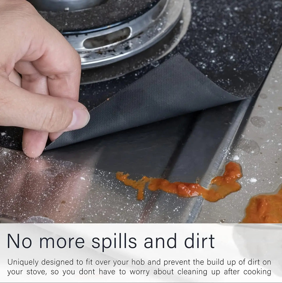 Reusable Gas Stove Protectors – 12-Piece Nonstick Burner Covers