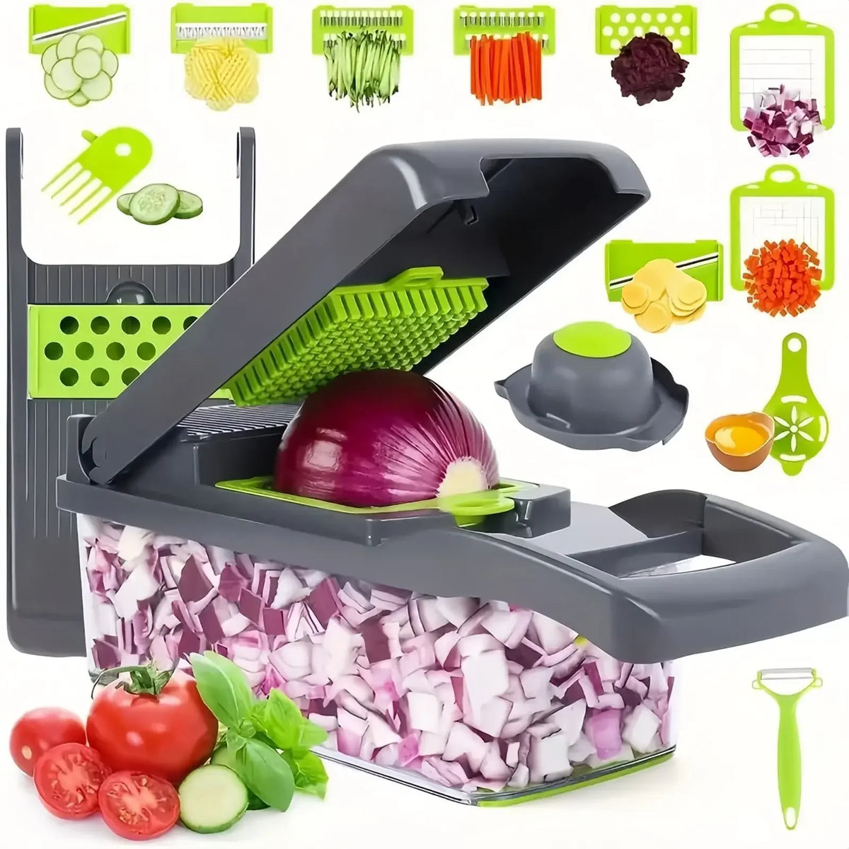 Vegetable chopper, 16-in-1 set