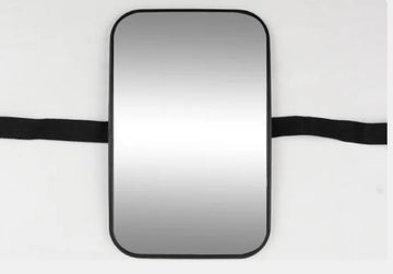 Shatterproof Back Seat Baby Mirror - Wide View, Headrest Strap