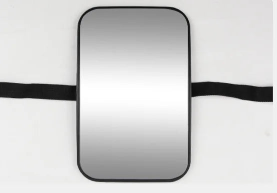Shatterproof Back Seat Baby Mirror - Wide View, Headrest Strap