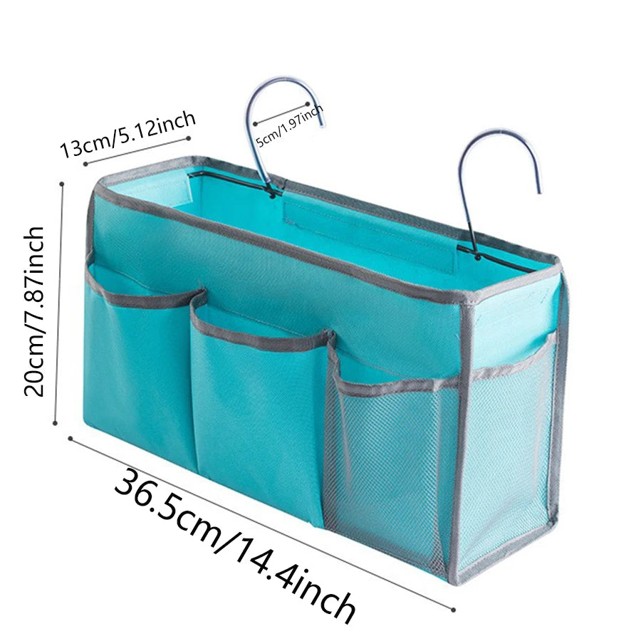 Bedside Hanging Caddy Organizer with Hooks