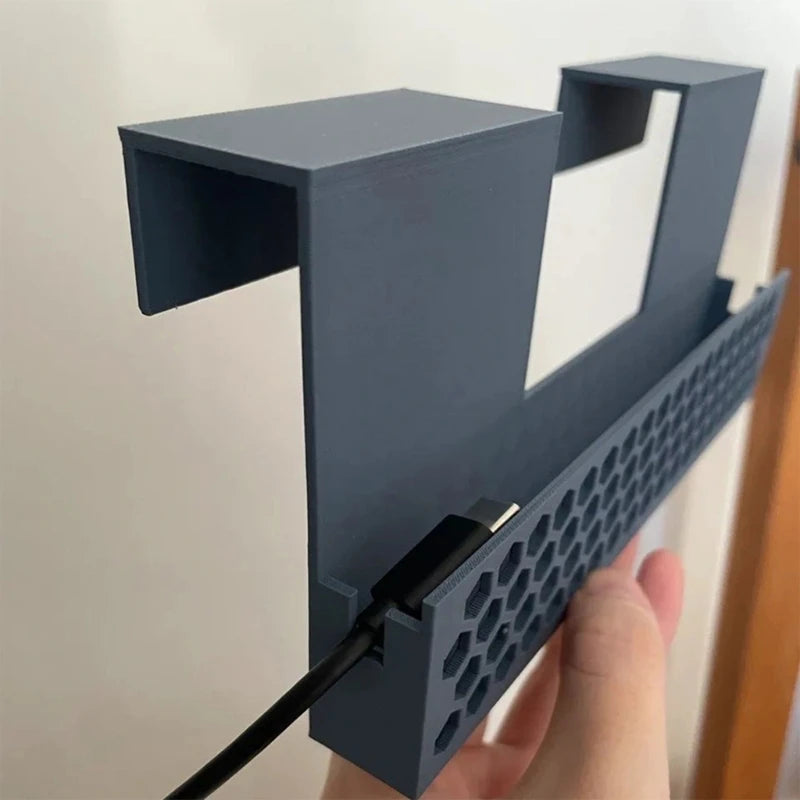 No-Drill Clip-On Bedside Phone Shelf