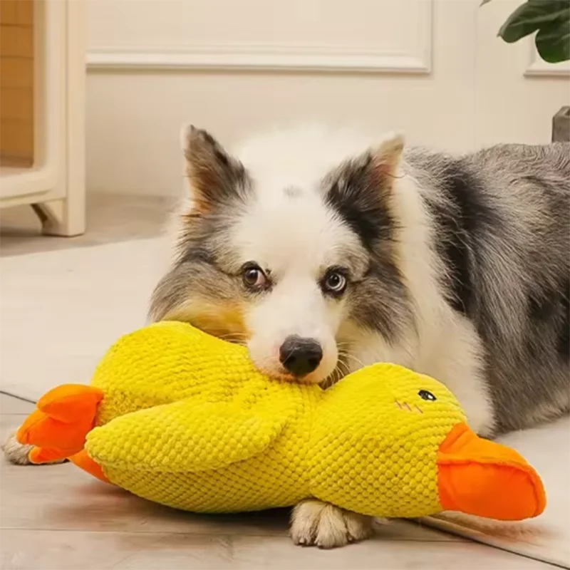 Plush Quacking Duck Dog Toy - Soft Cuddle Companion (1 Toy)