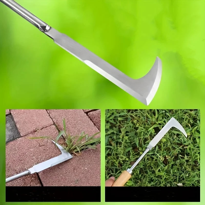 L-Shaped Crack Weeder – Stainless Steel Weeding Tool for Patio, Paver & Sidewalk Gaps