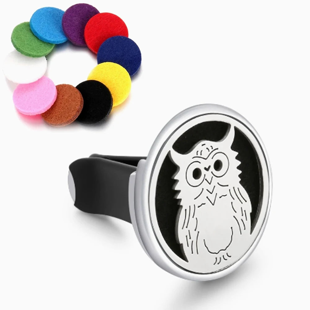 Stainless Steel Aromatherapy Vent Clip Diffuser Locket