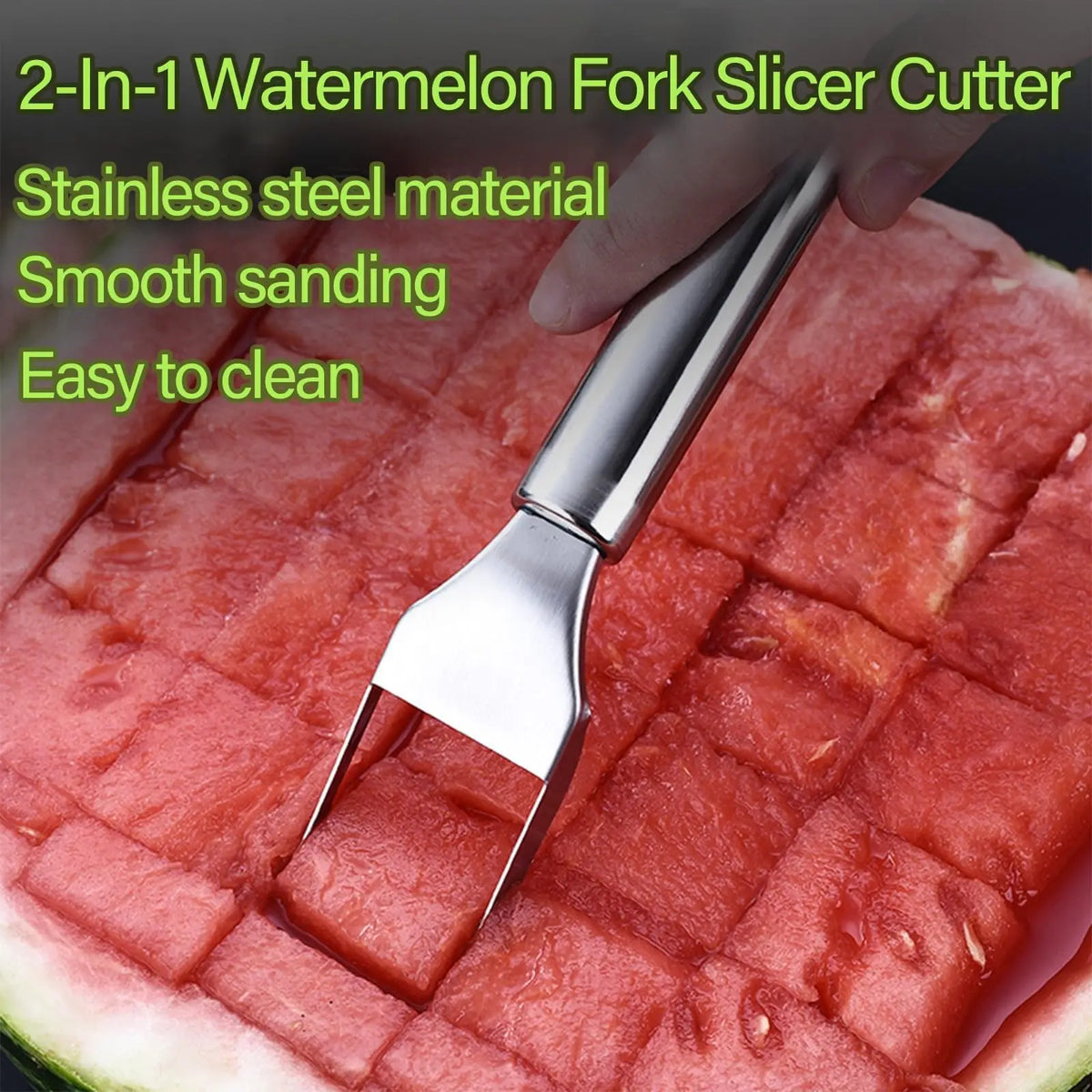 Watermelon Slicer & Serving Fork Set – 3-Piece Fruit Tool Kit