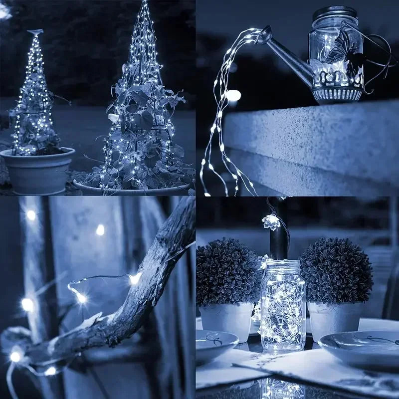 Solar fairy lights charging and lighting time