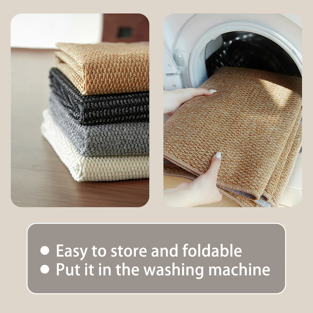 Washable Low-Profile Door Mat – Non-Slip Indoor/Outdoor Entry Rug