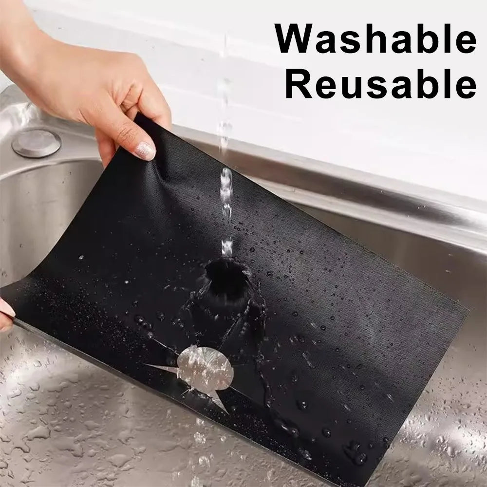 Reusable Gas Stove Protectors – 12-Piece Nonstick Burner Covers