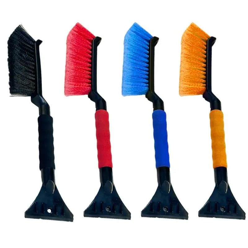 2-in-1 Snow Brush & Ice Scraper with Foam Grip - Blue