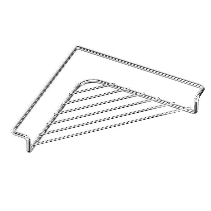 Stainless Steel Sink Corner Rack for Sponges & Brushes