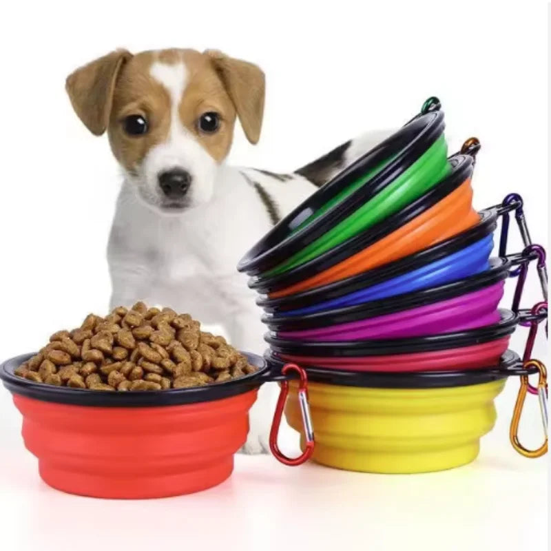 Collapsible Silicone Travel Bowl with Carabiner