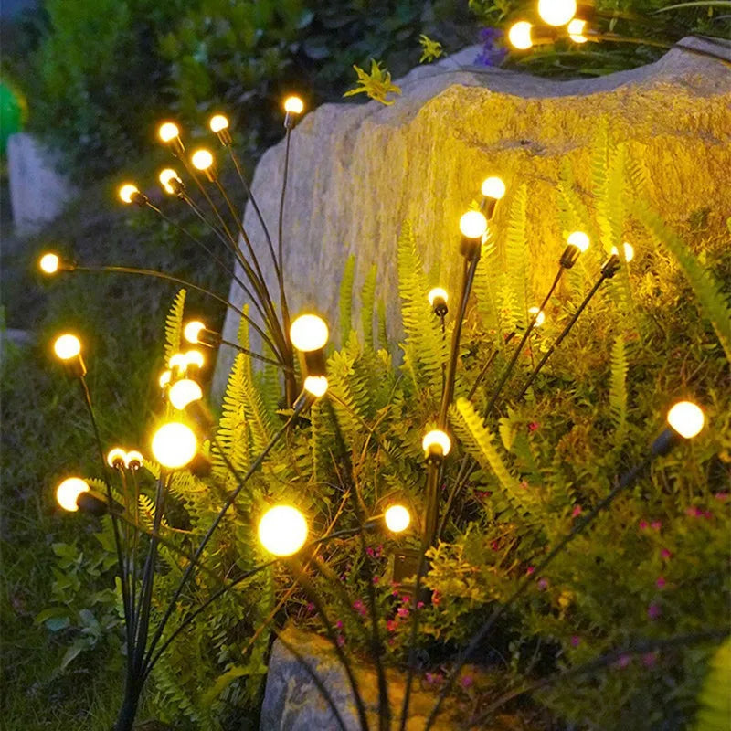 Solar Firefly Garden Lights – Swaying Warm White Pathway Stake Light