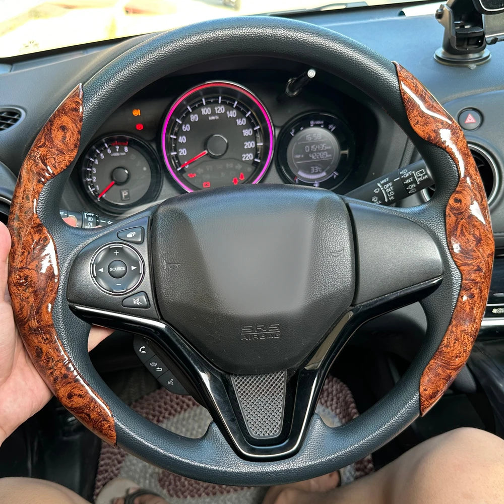 2-Piece Steering Wheel Grip Covers - Universal Fit