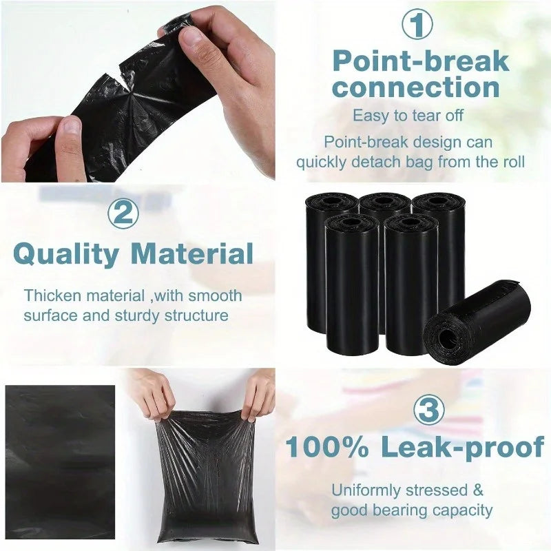 Dog Poop Bags 150 Count with Bone Dispenser