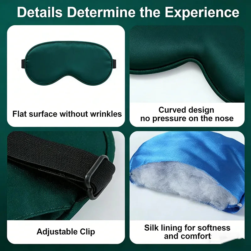 Soft Satin Sleep Mask with Elastic Strap