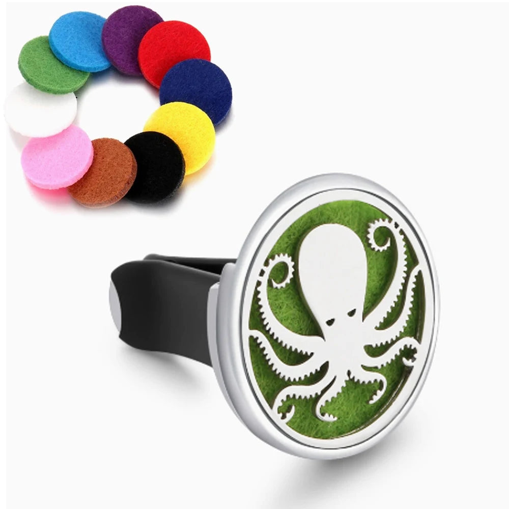 Stainless Steel Aromatherapy Vent Clip Diffuser Locket