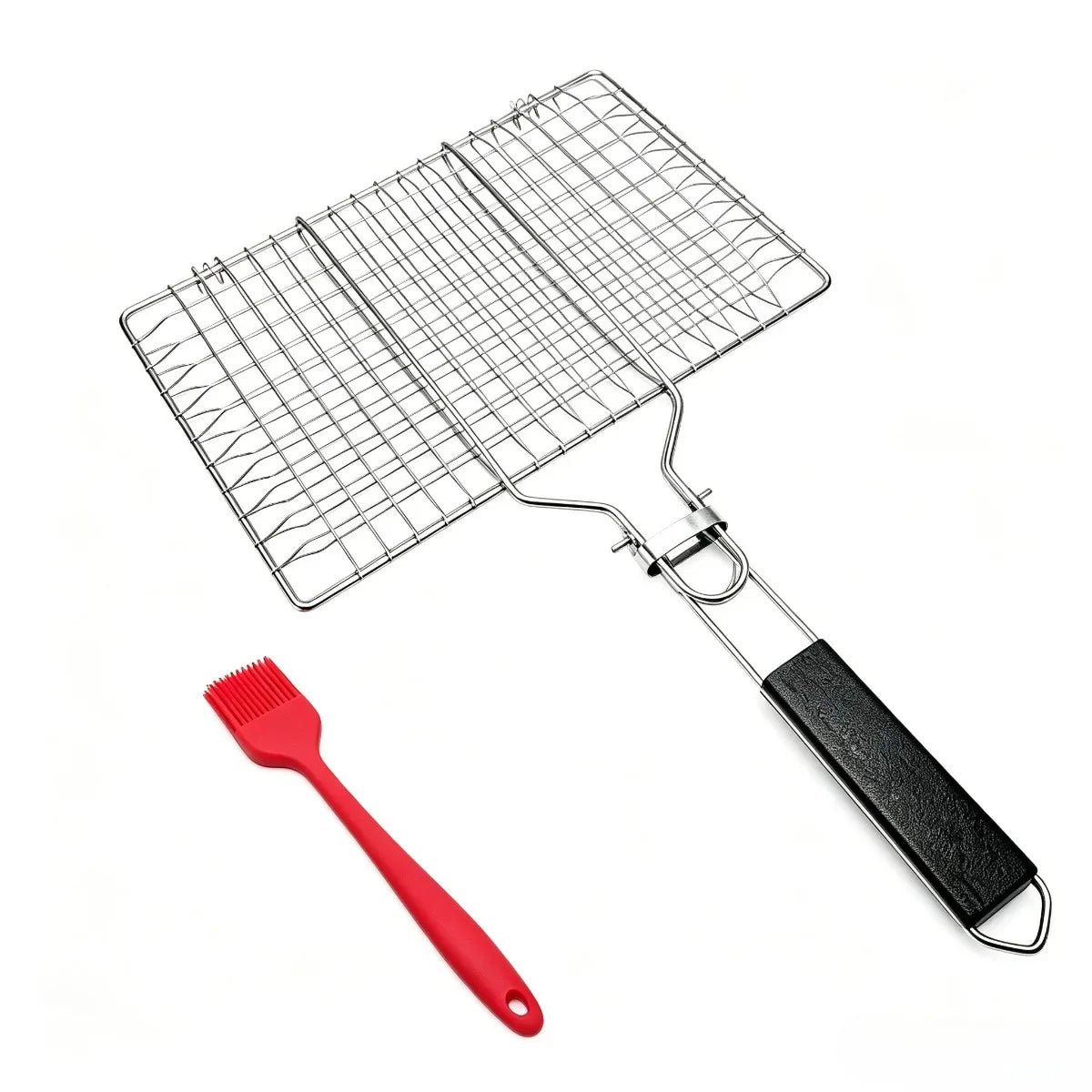 Stainless Steel Grilling Basket – Folding Fish & Veggie Basket or Rolling Cylinder Basket