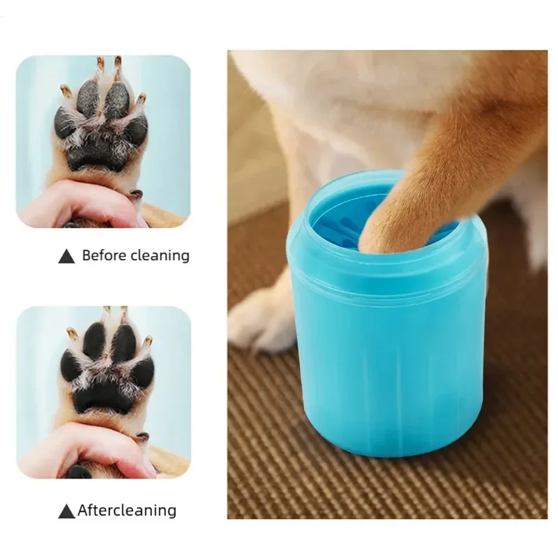 Portable dog paw cleaner cup