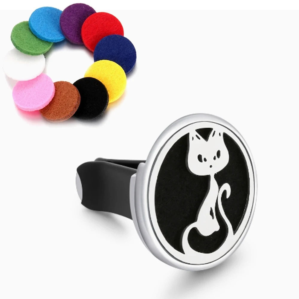 Stainless Steel Aromatherapy Vent Clip Diffuser Locket