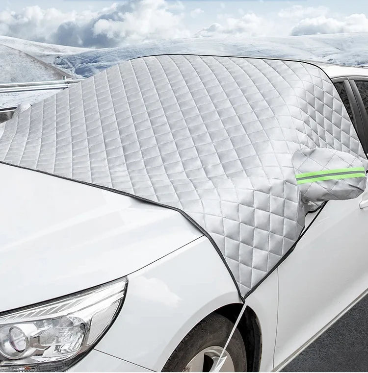 Magnetic Windshield Snow & Frost Cover with Mirror Covers