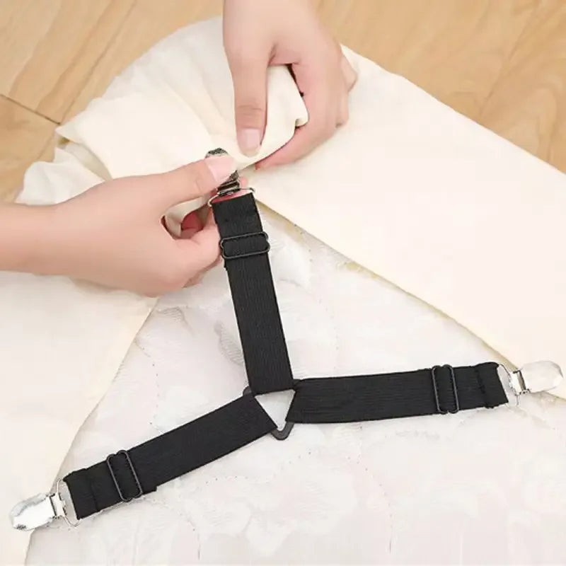 Adjustable Bed Sheet Holder Straps - Set of 4 or Crisscross Kit