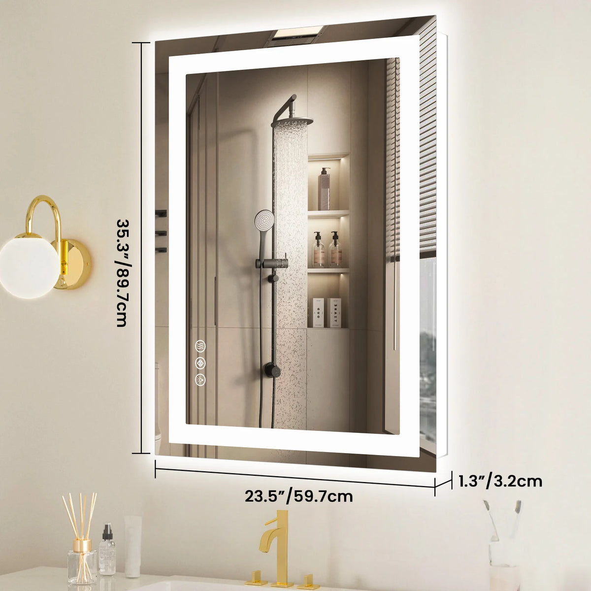 LED Bathroom Mirror – Front & Back Light