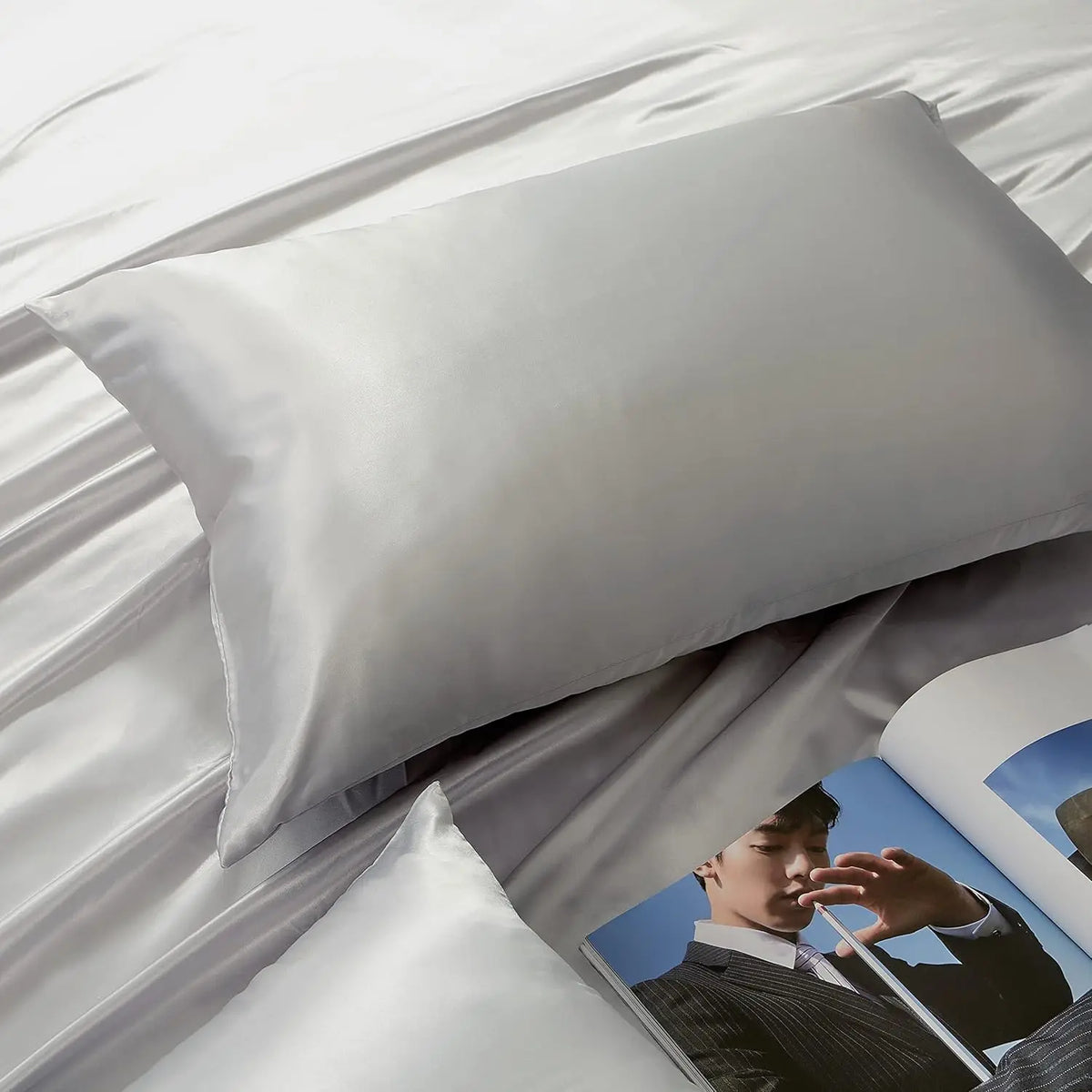 Satin Pillowcases for Hair & Skin, Set of 2 (Envelope Closure)