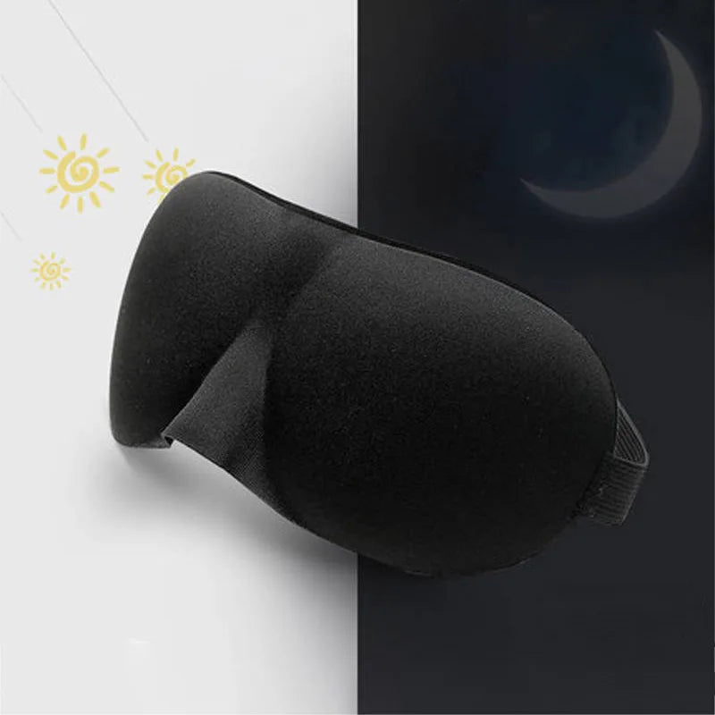 3D Contoured Sleep Mask - Zero Eye Pressure, Light Blocking