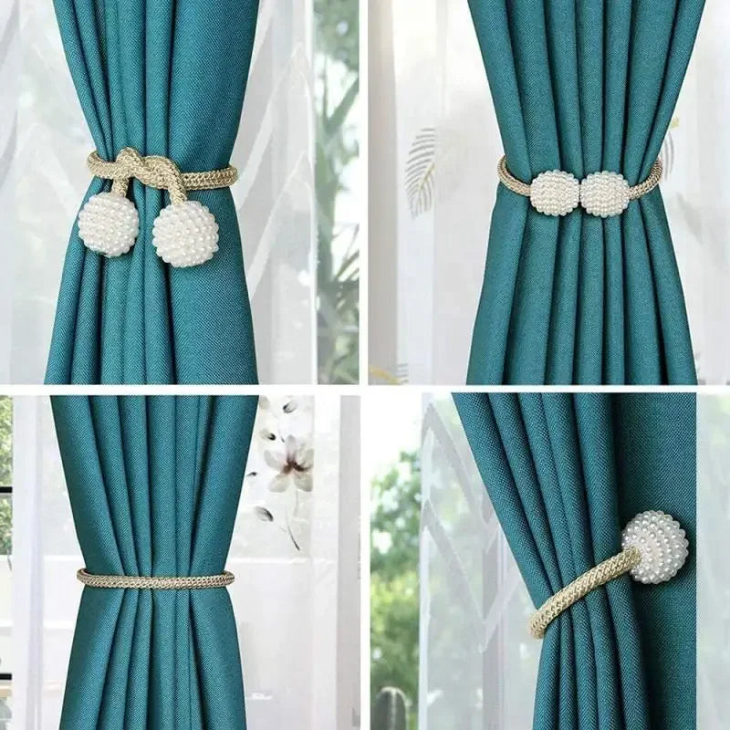Pearl Magnetic Curtain Tiebacks - Set of 2 (1 Pair)