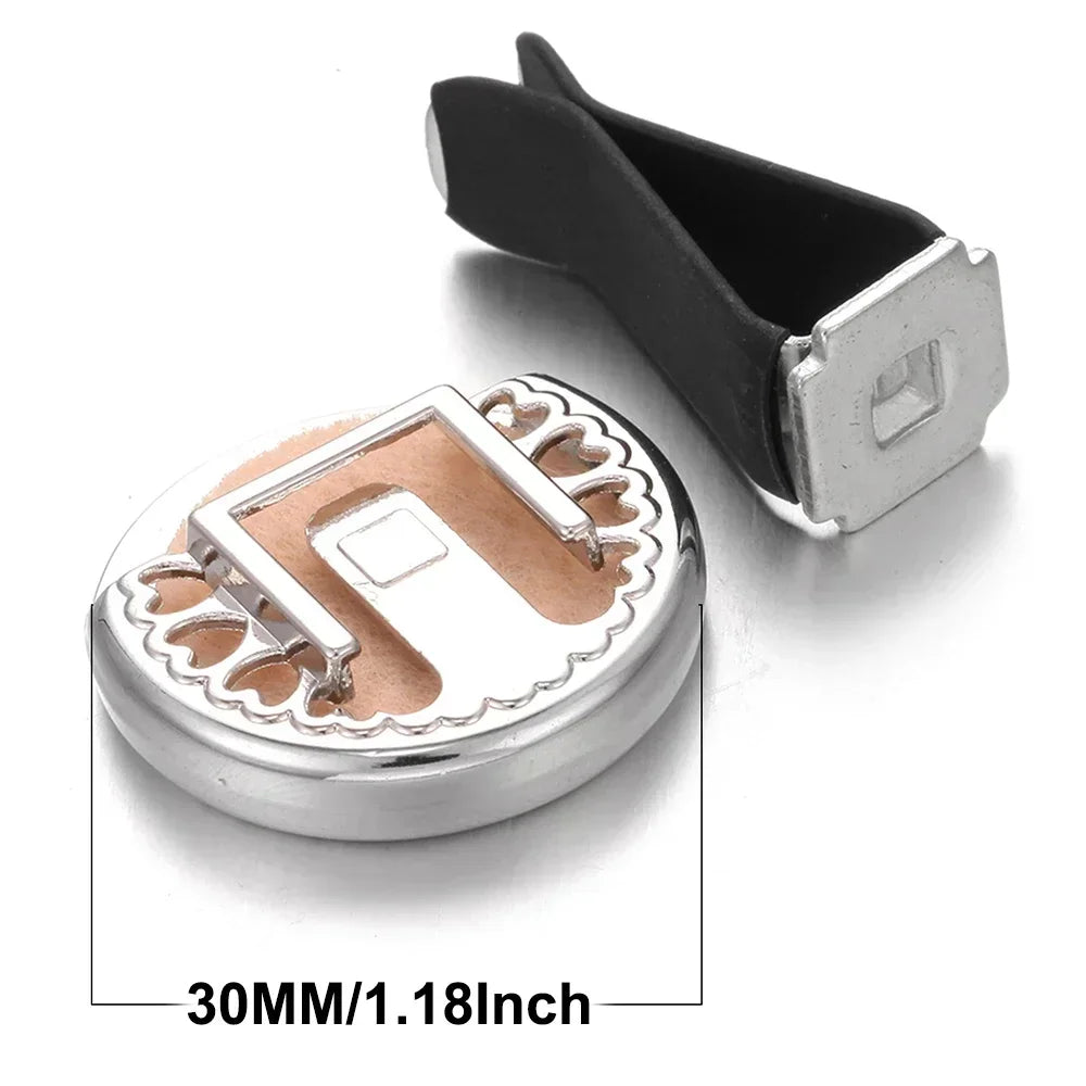 Stainless Steel Aromatherapy Vent Clip Diffuser Locket