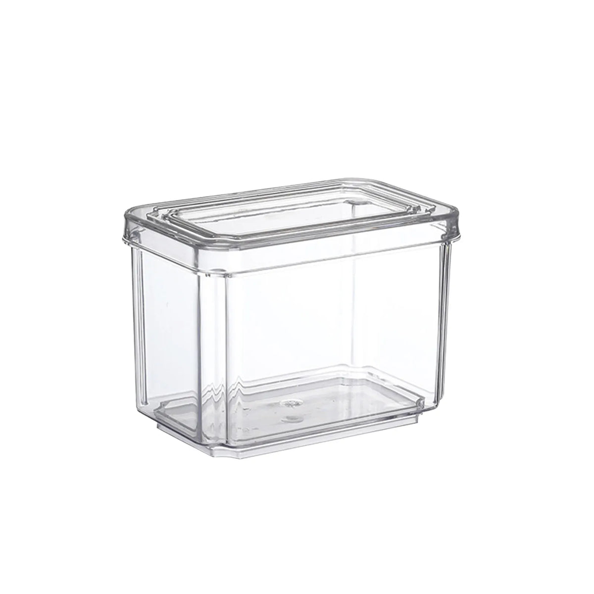 Clear Stackable Fridge Organizer Bin with Lid (Sold Individually)