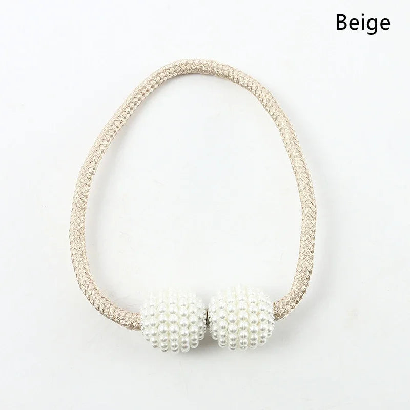 Pearl Magnetic Curtain Tiebacks - Set of 2 (1 Pair)