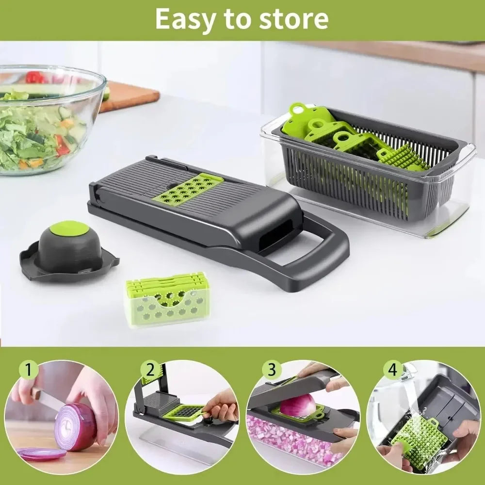 16-in-1 Vegetable Chopper & Dicer Set