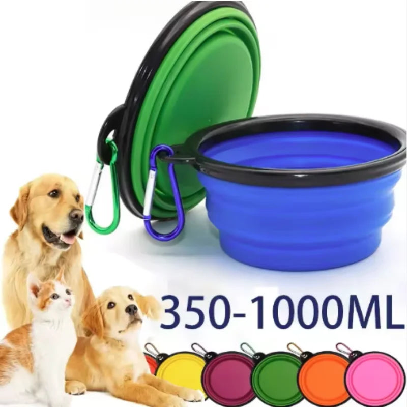 Collapsible Silicone Travel Bowl with Carabiner