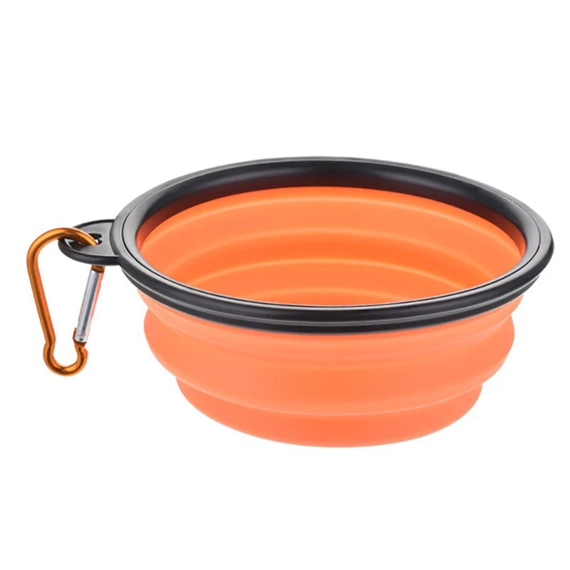 Collapsible Silicone Travel Bowl with Carabiner
