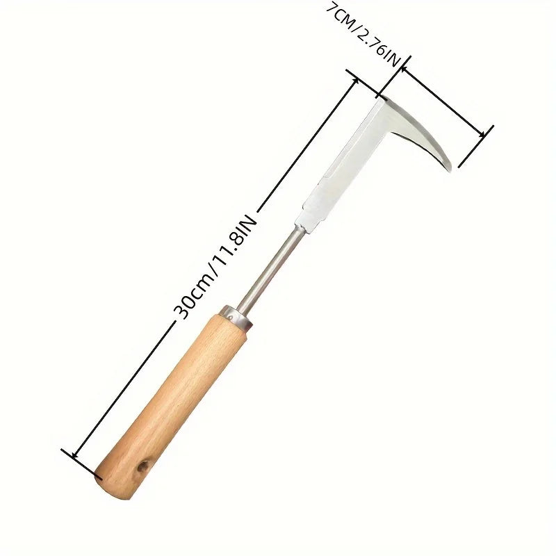 L-Shaped Crack Weeder – Stainless Steel Weeding Tool for Patio, Paver & Sidewalk Gaps