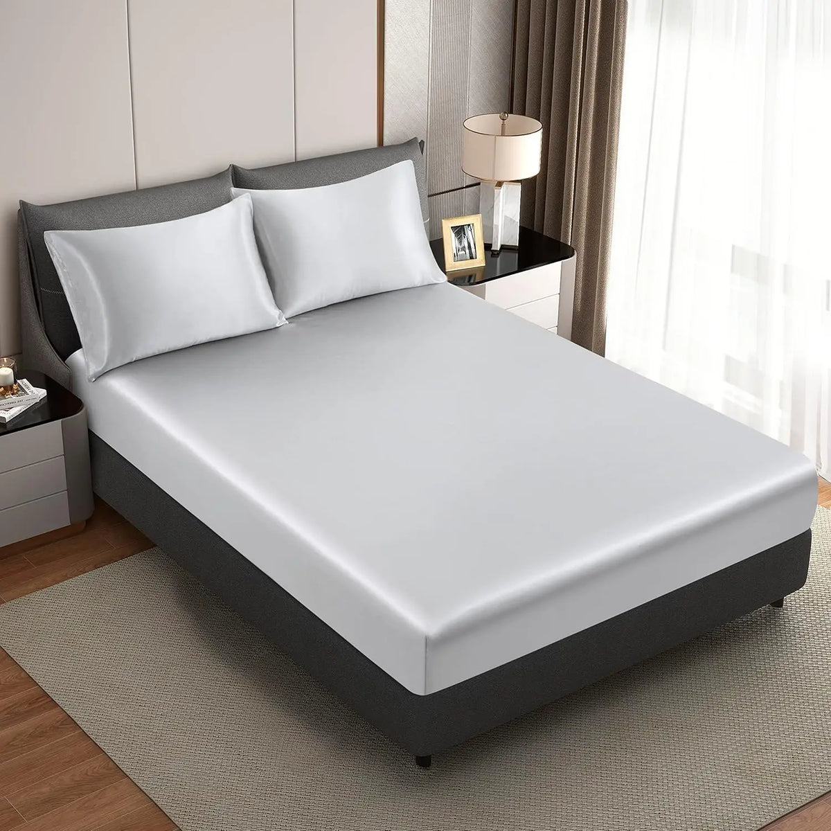 Satin Pillowcases for Hair & Skin, Set of 2 (Envelope Closure)