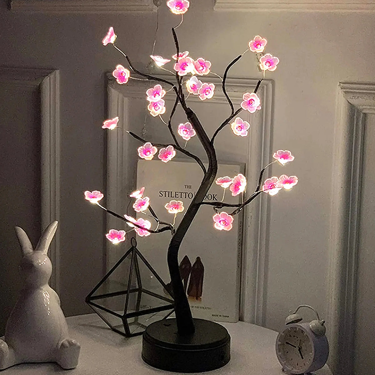 Decorative LED Tree Lamp – USB-Powered Ambient Night Light