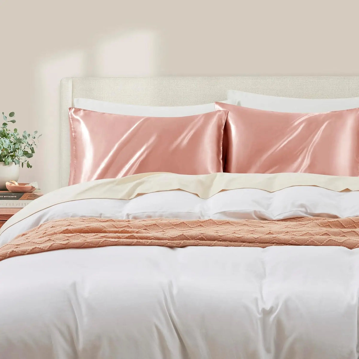 Satin Pillowcases for Hair & Skin, Set of 2 (Envelope Closure)