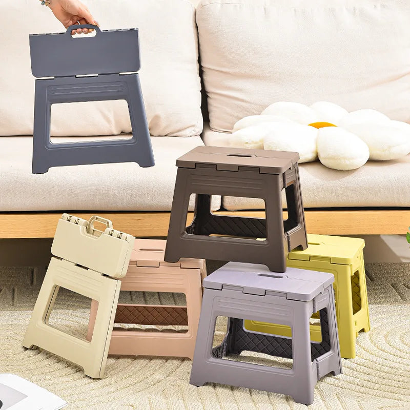 Foldable Portable Stool – Lightweight Camping & Step Stool with Carry Handle