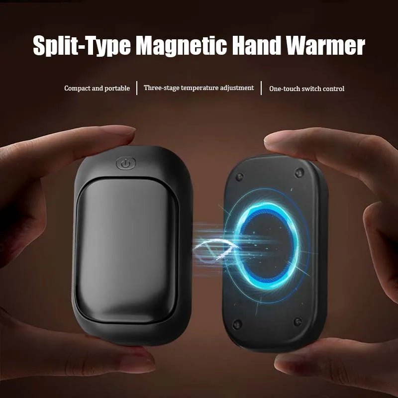 Magnetic Rechargeable Hand Warmers 2-Pack – 3 Heat Levels