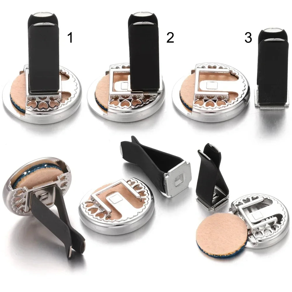 Stainless Steel Aromatherapy Vent Clip Diffuser Locket