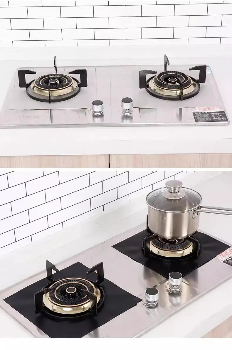 Reusable Gas Stove Protectors – 12-Piece Nonstick Burner Covers