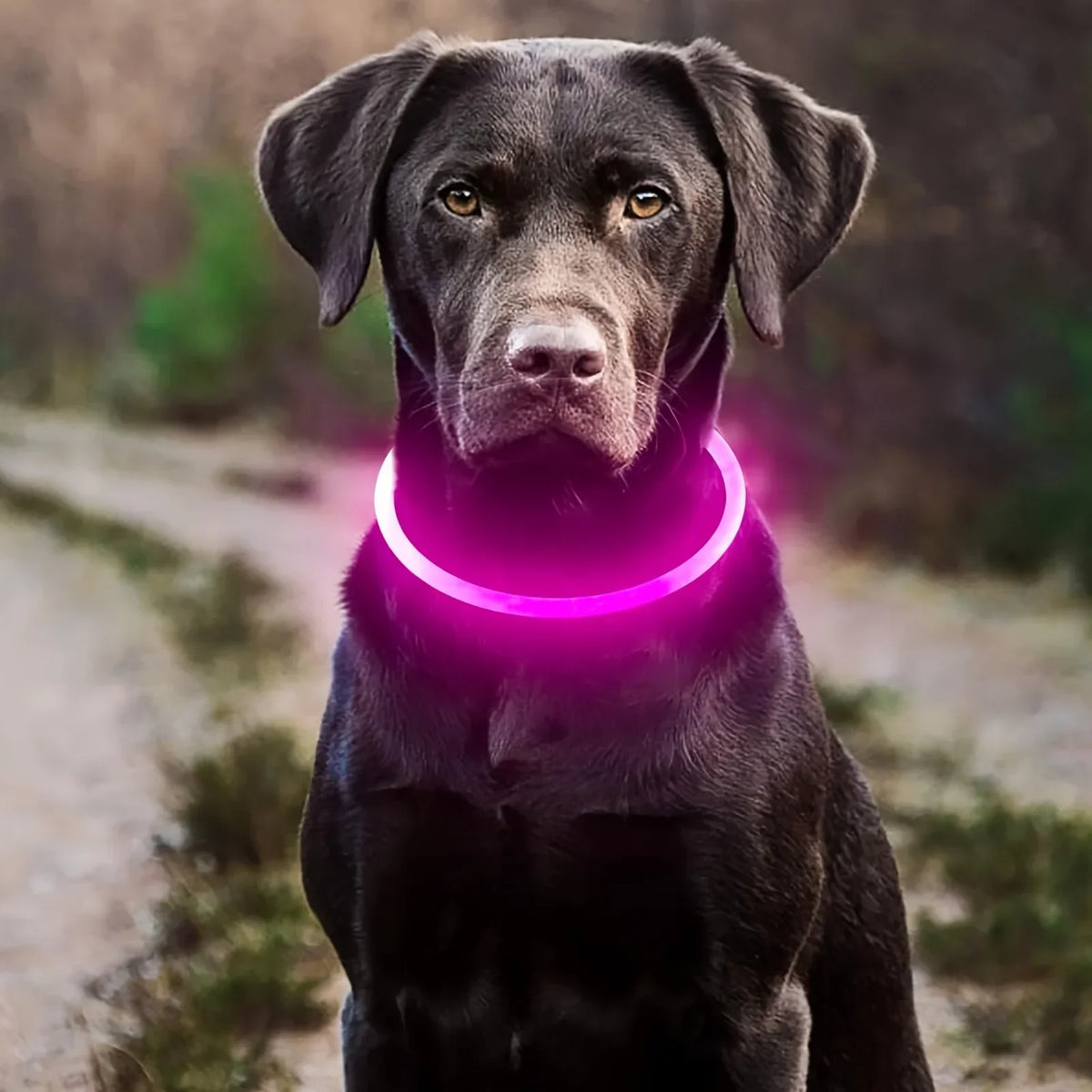 Rechargeable LED Dog Collar – Cut-to-Fit Glow Safety Ring