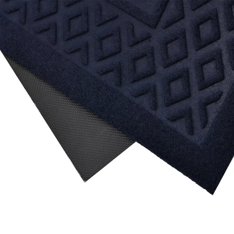 Embossed "Welcome" Door Mat – Rubber-Backed Non-Slip Outdoor Entry Mat 15" x 23"