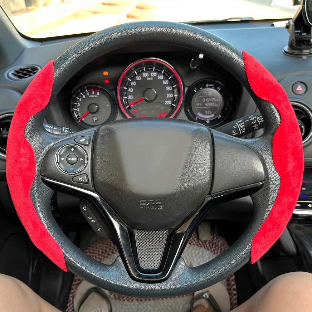 2-Piece Steering Wheel Grip Covers - Universal Fit