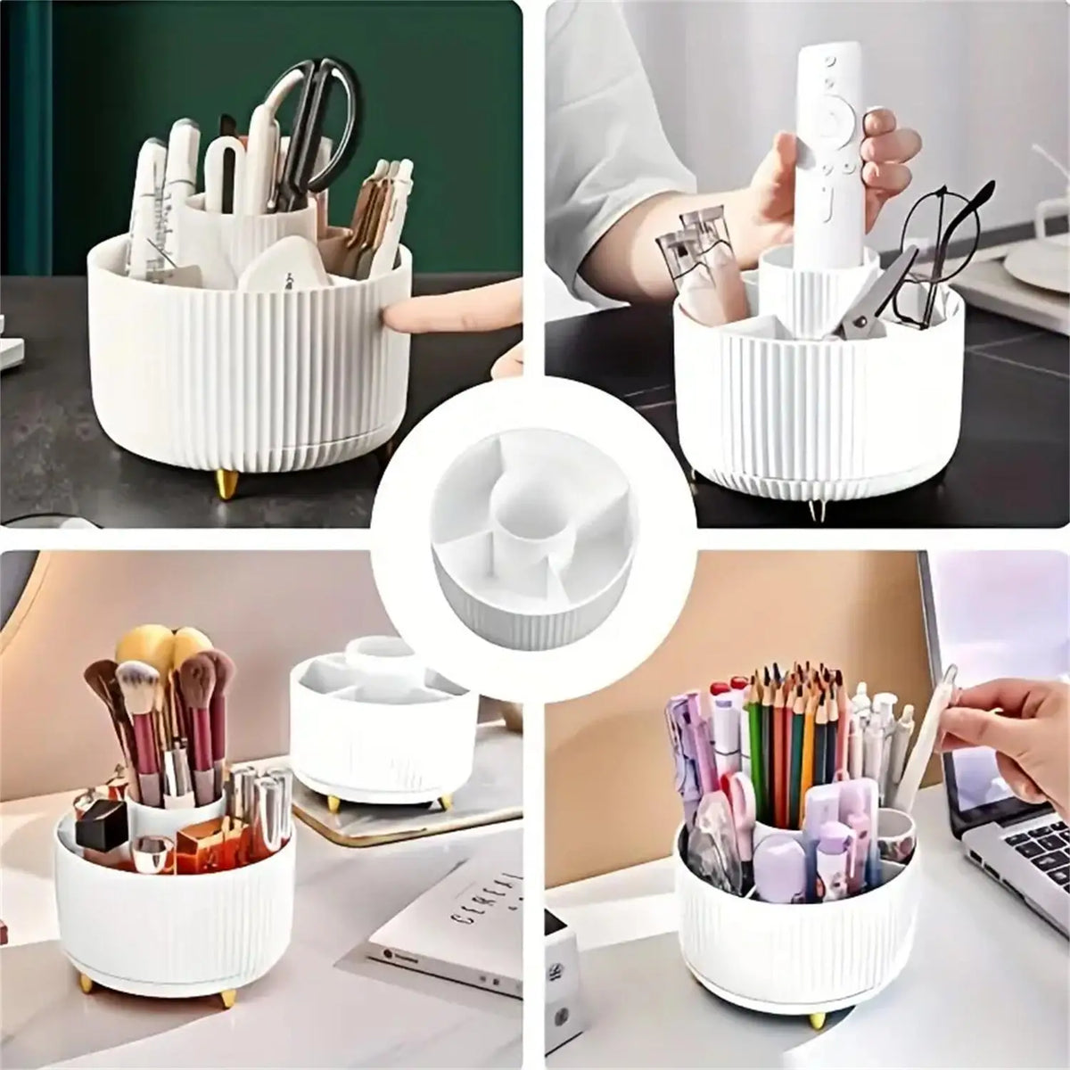360 rotating makeup organizer