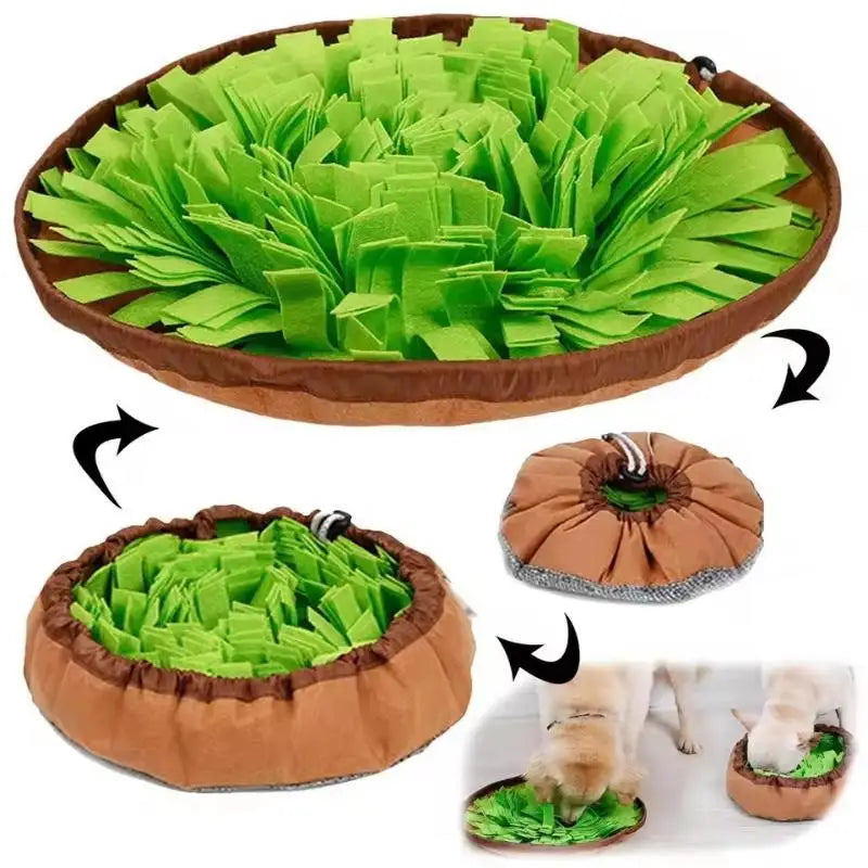 Foldable Snuffle Mat for Dogs – Interactive Foraging Treat Puzzle