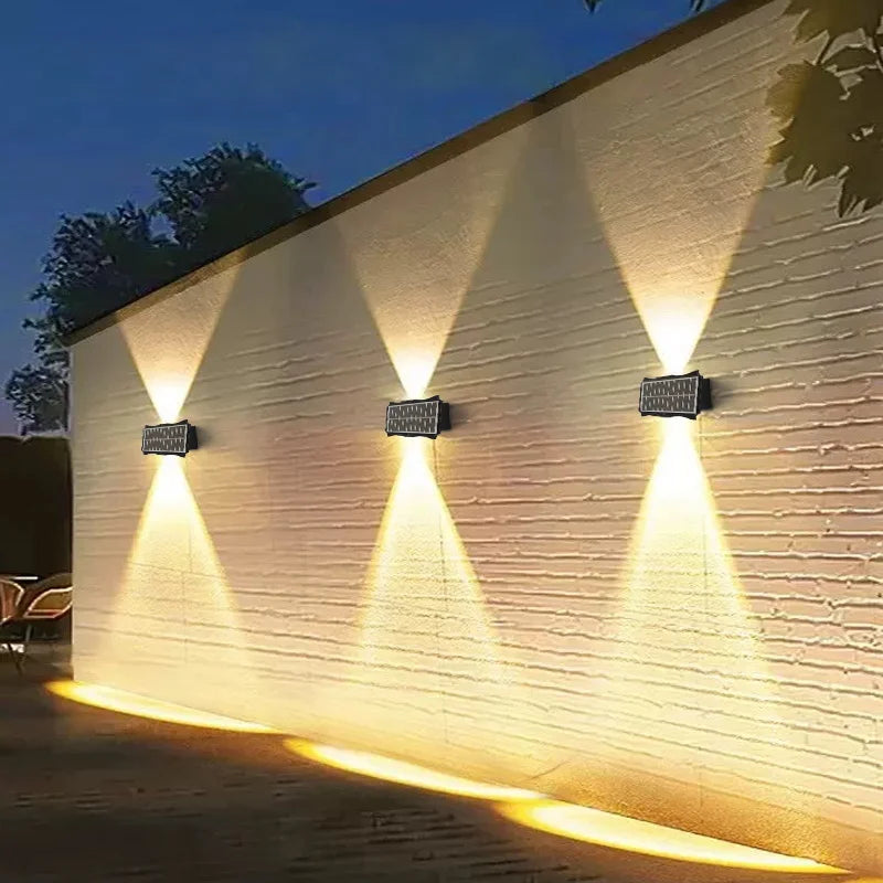 Modern Solar Vertical LED Wall Lamp